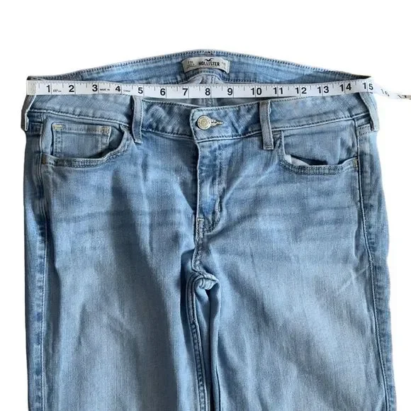 HOLLISTER Light Wash Straight Jeans Size W30 L33 - Picture 9 of 14
